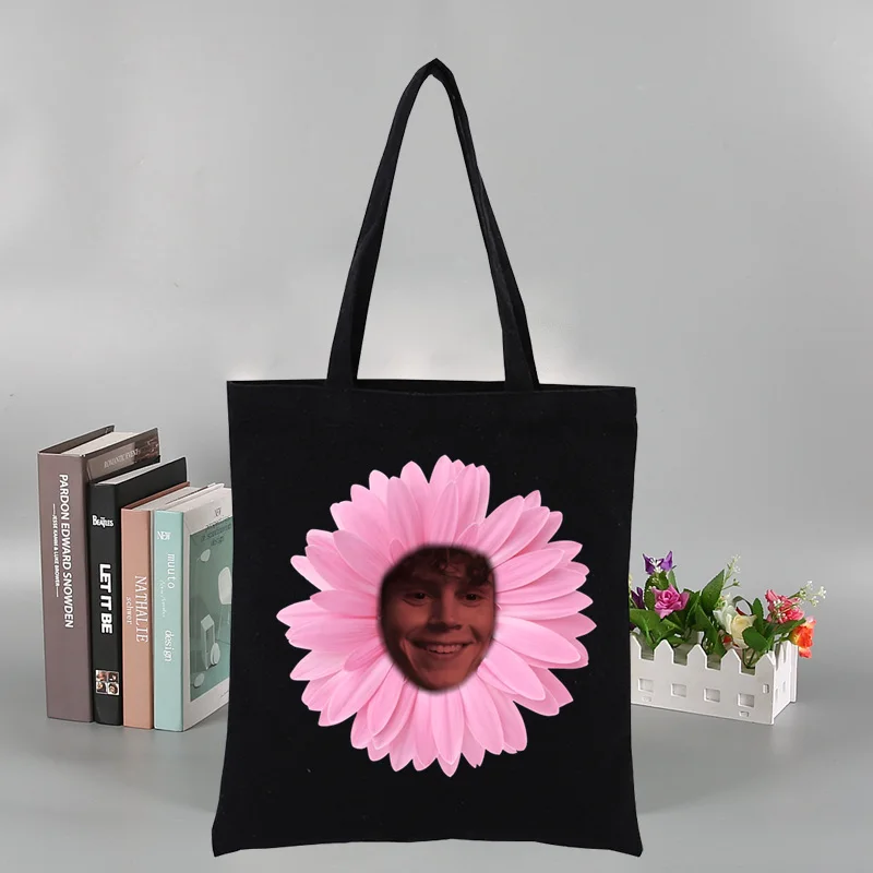 

Evan Peters Skull Ahs Roanoke Canvas Bag Casual Large Hand Bags For Women Ladies Shopping Handbag Large Capacity Bag