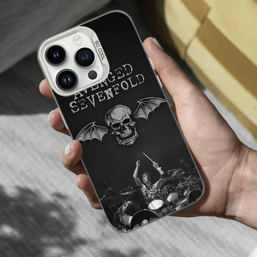 Avenged Sevenfold White Matte Shockproof Phone Case