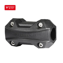 Universal Motorcycle Engine Crash Bar Guard Decorative Bumper Protection Block (Black)