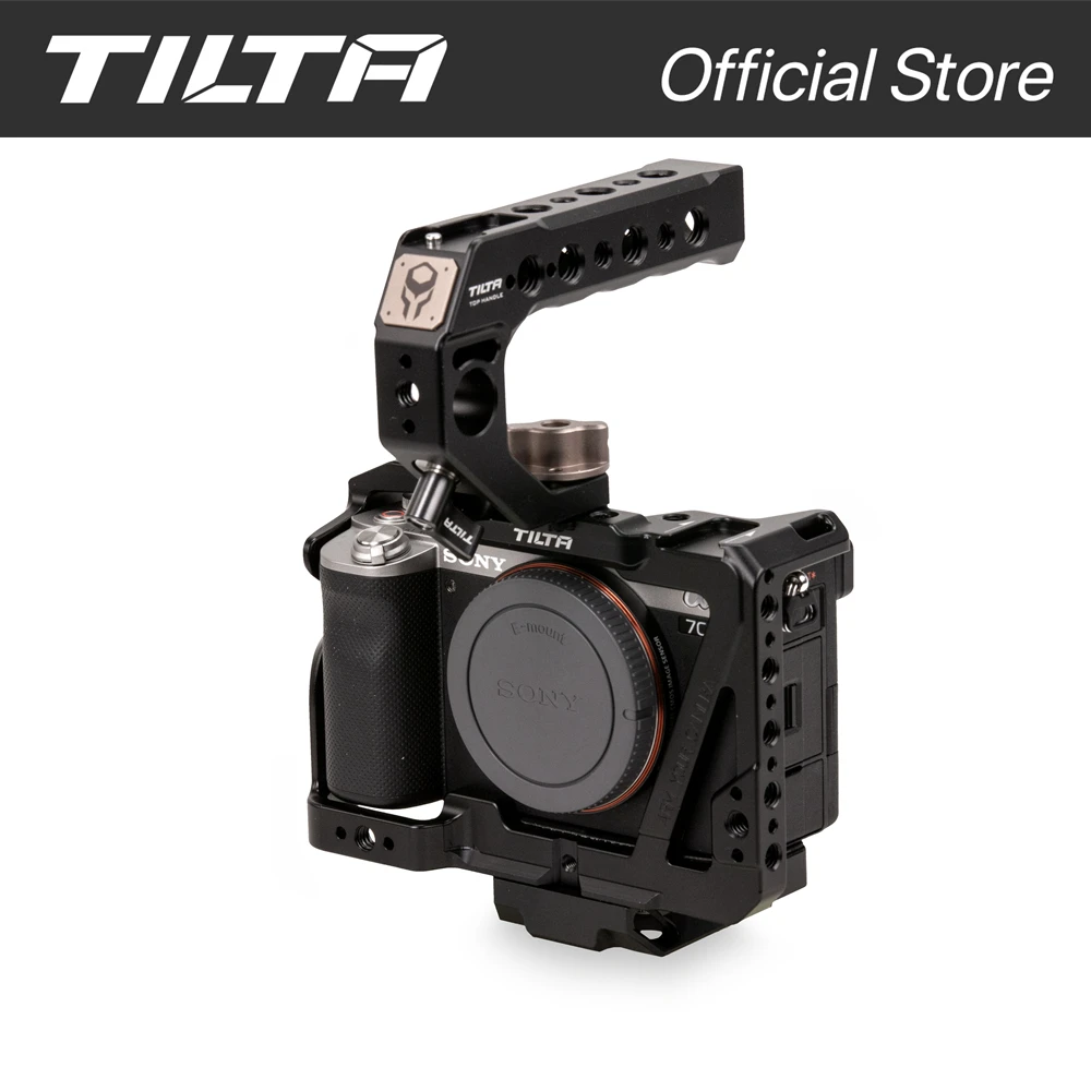 Tilta Sony A7C Ta-T19-B-B Gabbia Per Fotocamera Completa Per Kit Handel In Legno Sony A7C Tilta Sony A7C Nero