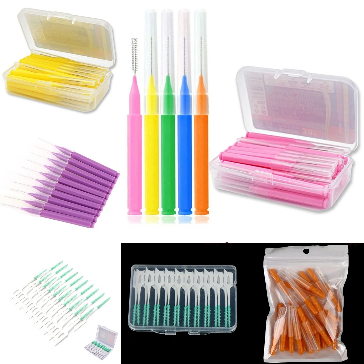 10/20/30pcs Interdental Brushes Super Soft Dental Cleaning Brush Teeth Care Dental Floss Toothpicks Oral Tools