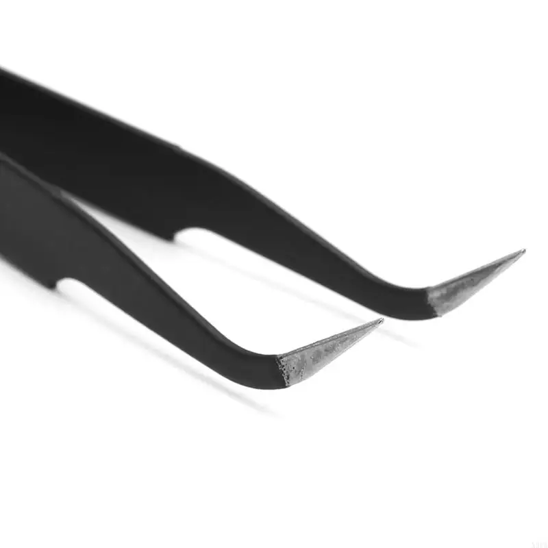 X9FA Durable Stainless Steel Tweezers DIY Jewelry Making Picking Tool for Art Crafts