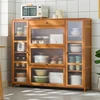 Compact Kitchen Bamboo Cabinet Kichen Set Units Furniture Cabinets Pantry Storage Hutch Alacena Cupboard Unit Metal Gabinet Sink 4