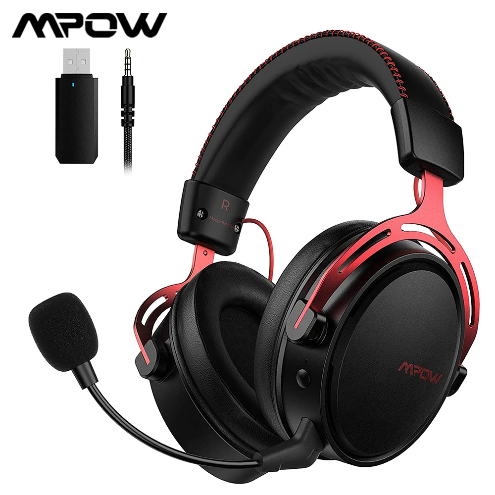 Mpow Bh415 Wireless Gaming Headset | Mpow Headset Microphone | Mpow Pc Gaming  Headset - Earphones & Headphones - Aliexpress