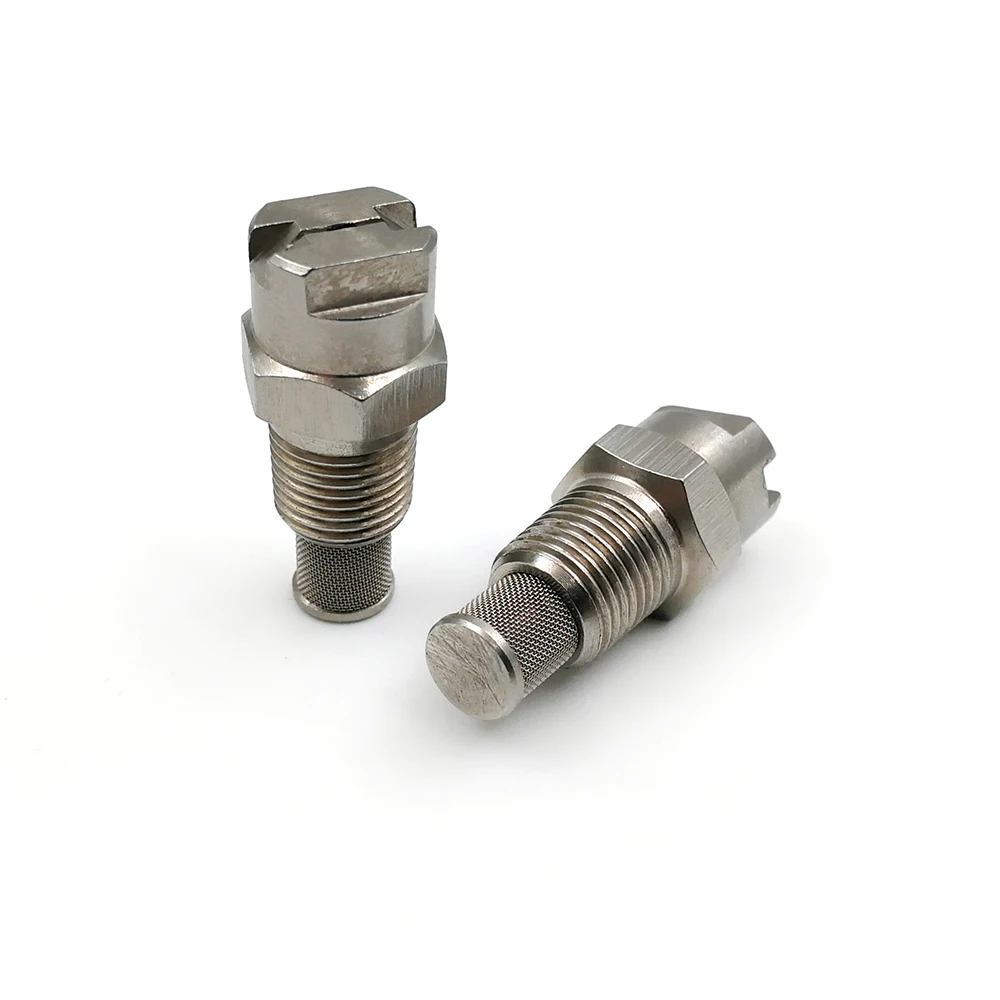 

Stainless steel flat fan spray nozzle,Drip proof,Anti drip,SS flat with belt filter,Water cleaning and washing flat fan nozzle