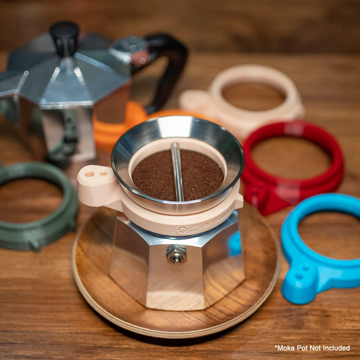 Caffè In Polvere Anello Ricevente Caffè In Polvere Premendo Sostituzione Per 1/2/3/6 Tazze Bialetti Moka Pot Espresso Cucina Caffettiera