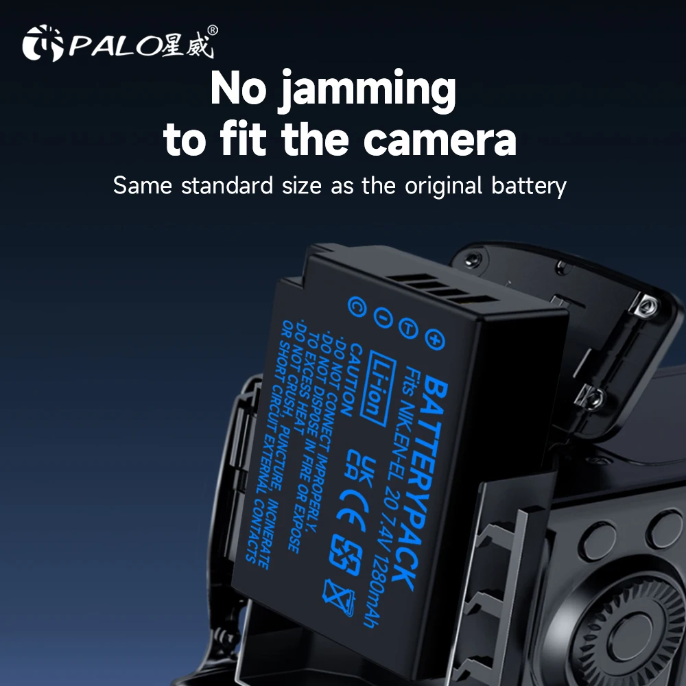 Bateria Mais Lcd Carregador Duplo para para Nikon Coolpix P1000 P950 j1 j2 j3 Dl24500 Blackmagic Bolso Cinema Câmera En-el20a En-el20 - Image 5