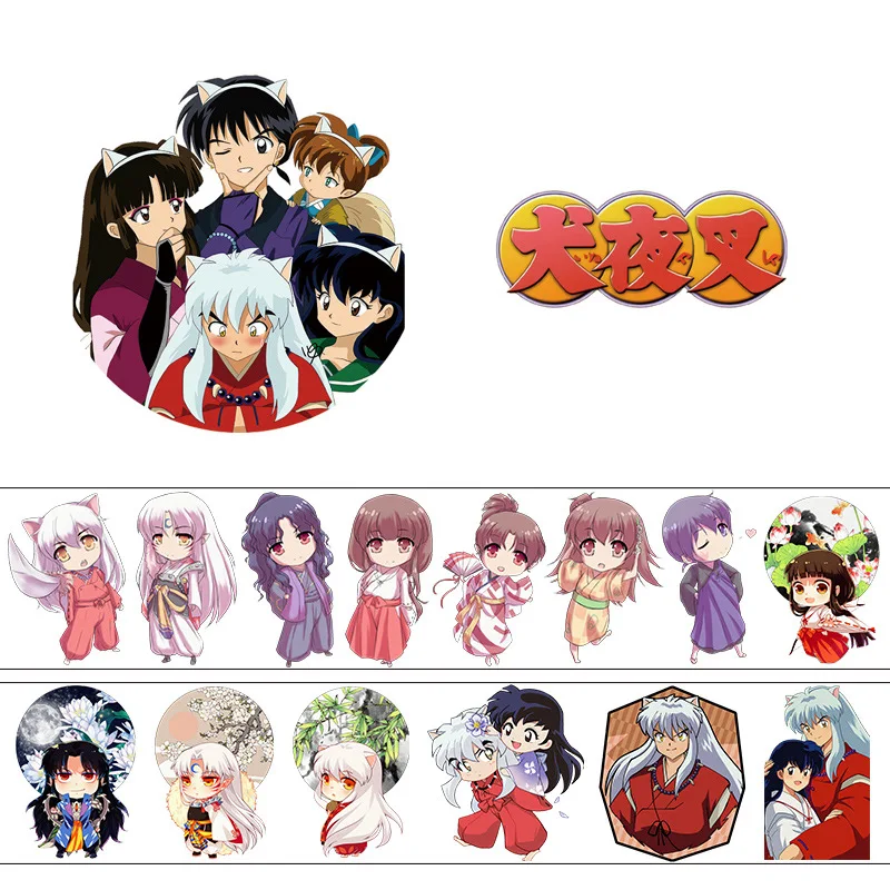 

Inuyasha Anime Washi Tape Stickers Kawaii Stationery Papeleria School Supplies Scrapbooking Masking Tape