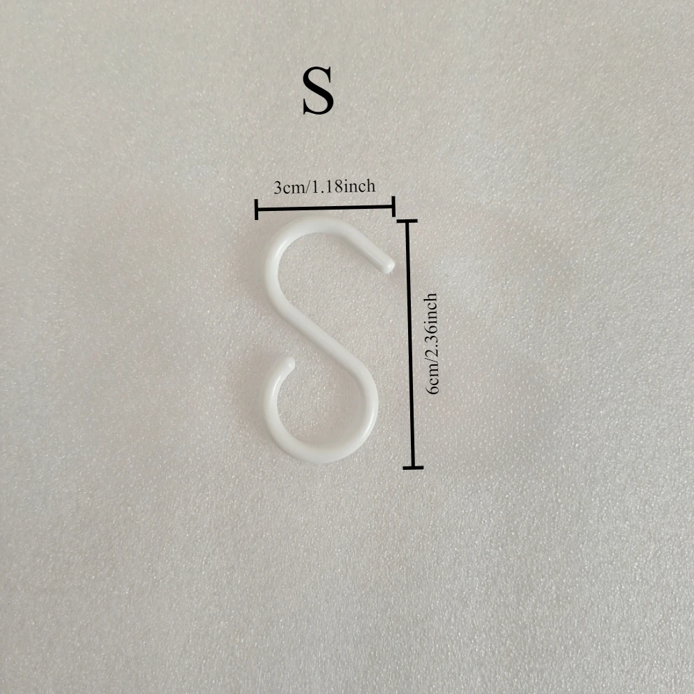 3pcs S-Shaped Hook Soft Buckle Design Portable Multi-purpose Easy Twist Hanging Hook Kitchen Bathroom Bag Clothes Hanging Rack 6