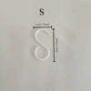 3pcs S-Shaped Hook Soft Buckle Design Portable Multi-purpose Easy Twist Hanging Hook Kitchen Bathroom Bag Clothes Hanging Rack 6