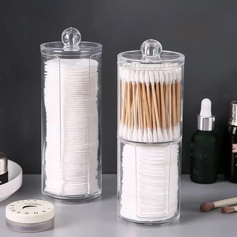 Cotton Swab Storage Box Makeup Jewelry Organizer