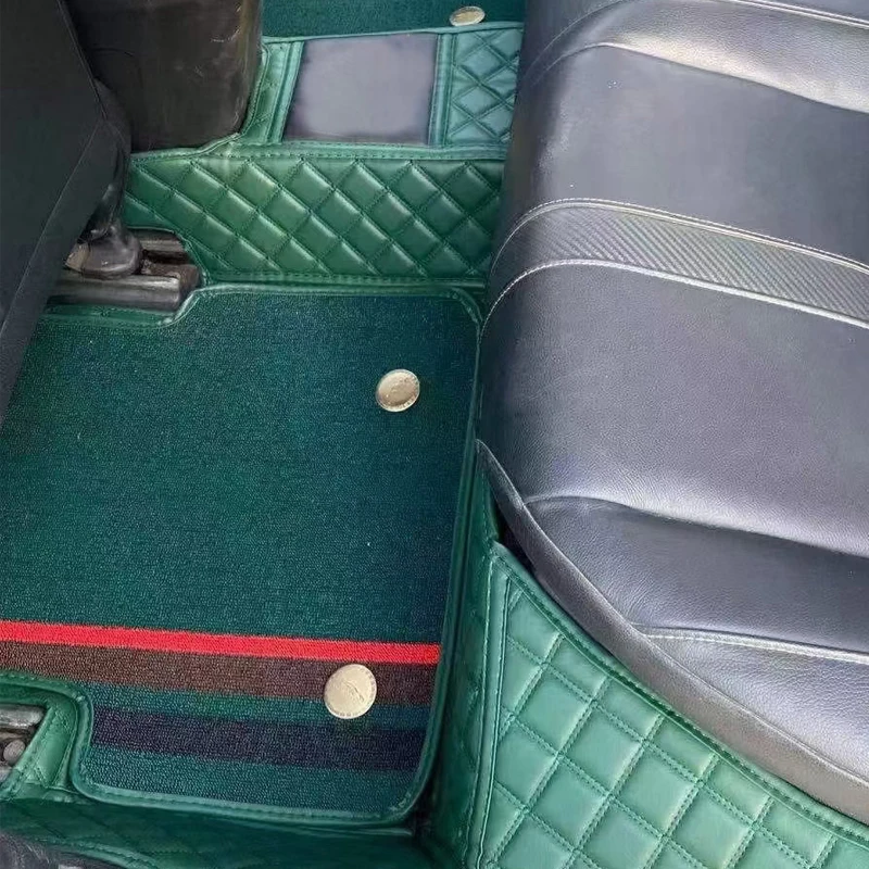 Tapis De Sol De Voiture À Ajustement Personnalisé, Accessoires D'intérieur  En Cuir Pu Pour La Plupart Des Modèles De Voiture, Ensemble Complet De Tapis  Avec Logo 5 Sièges Pour Véhicules 95% 