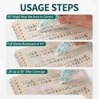 5Pcs Correction Tape Set – Classic Colors Mix, Strong Coverage Smooth Tape, Bulk Value Pack for School Office Daily Use 5