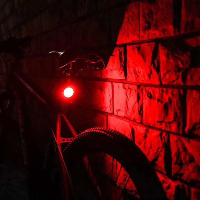USB Rechargeable Bike Light Mini Warning Taillight LED