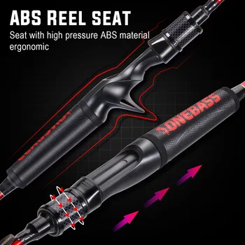 2 Sections 1.98m Fishing Rods IM7 Graphite Spinning Rod Casting Rod Strong Quality casting Rod with Super Polymer Handle 4