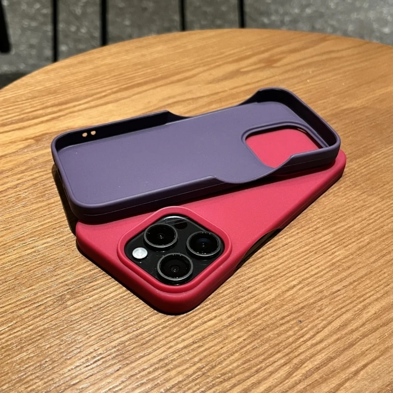 Luxurious Frameless Soft Silicone Cooling Phone Case in Solid Colors