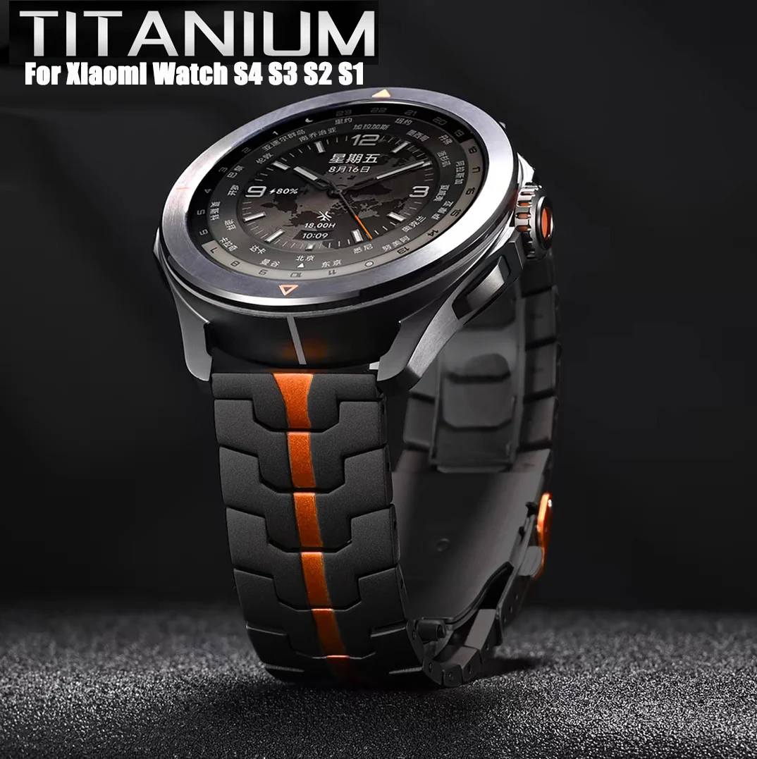 Luxury 22mm Titanium Metal Watch Strap - Color 2/Sport Watchband Bracelet