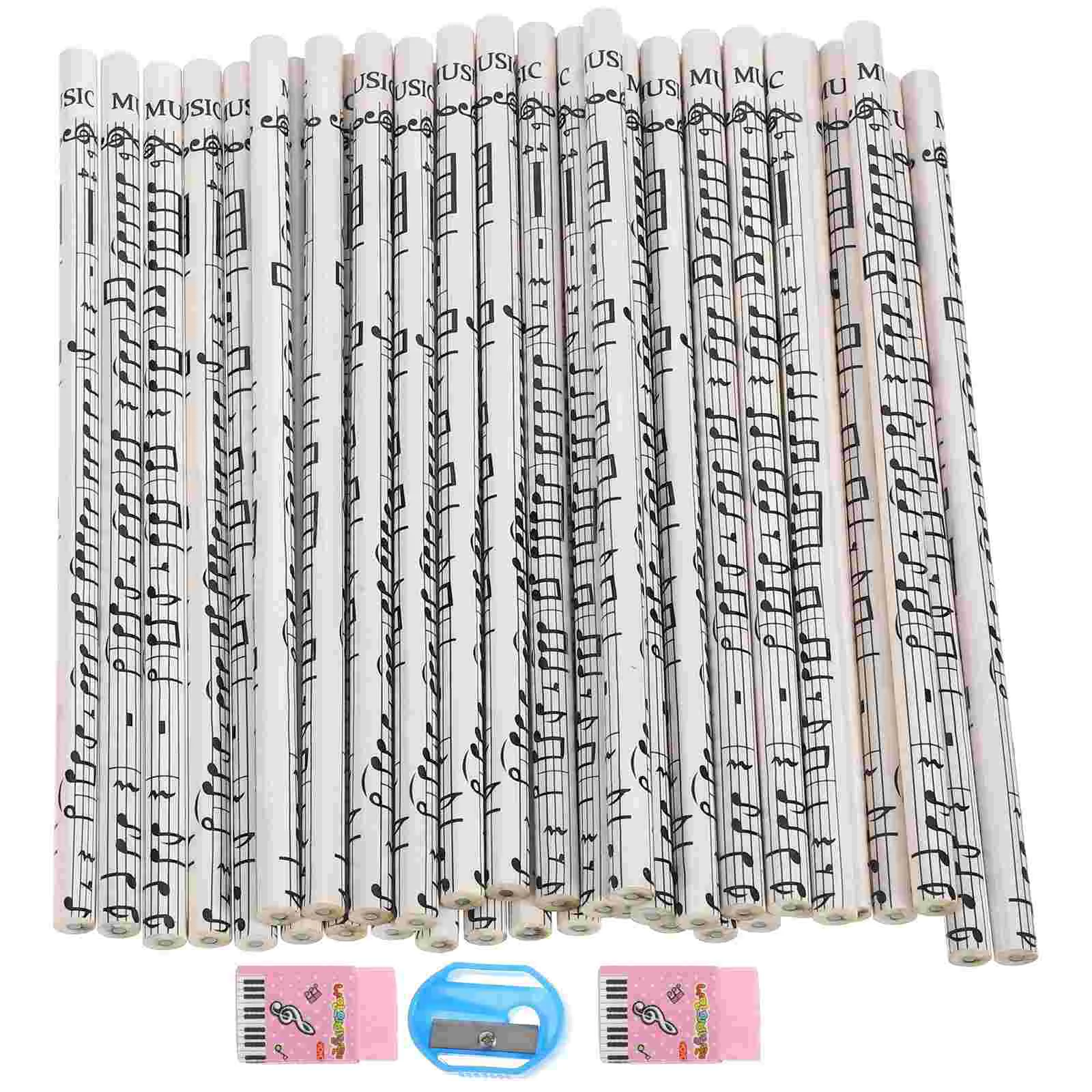 36 Pcs Musical Note Bulk Bulk Pens + Pens + Pens + Pens + Pens + Pencils Bulks Bulksss Bulk Sharpeners for Kids Girls Gifts