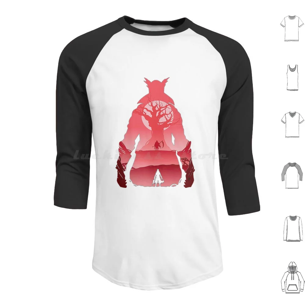 Felpe Con Cappuccio Bloodborne Manica Lunga Bloodborne Dark Souls Souls Dark Blood Hunter Game Gaming Horror Soulsborne Ps4 Video