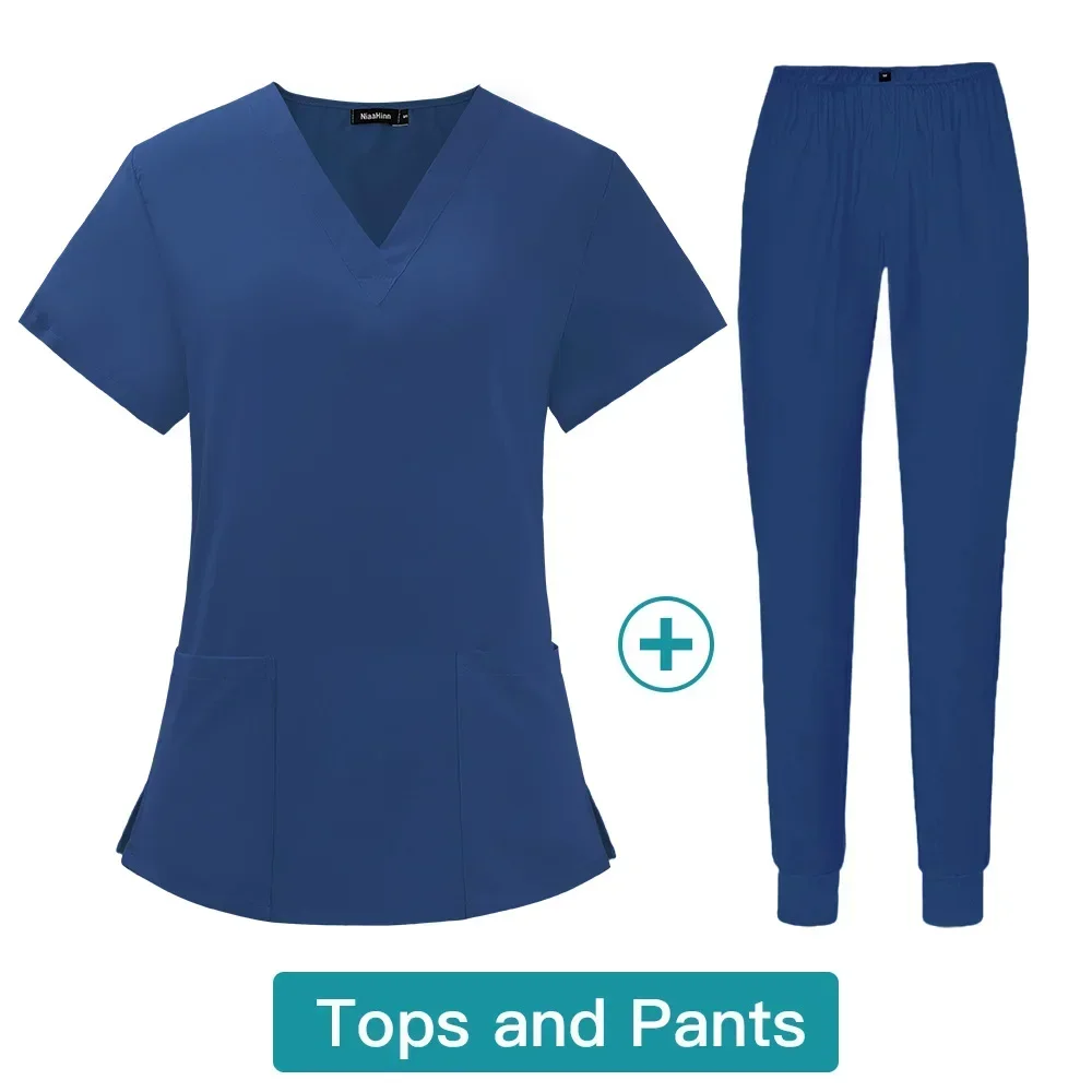 Hospital Dental Clinic and Operating Room Stylish Medical Work Uniform Set for Doctors and Nurses in Beauty Salon Pet