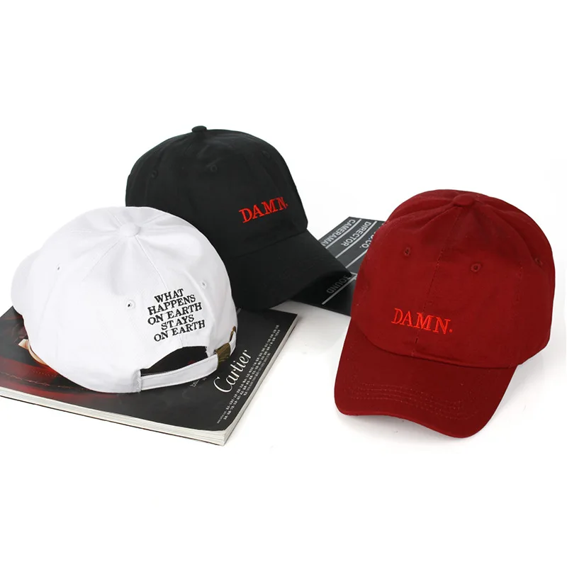 

women men summer hat new DAMN embroidery dad hat adjustable cotton baseball cap unisex casual caps curved hat sports hats