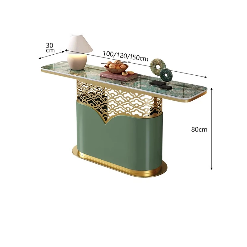 Tavoli Console di Lusso in Stile Nordico, Decorazione Moderna e Creativa, Eleganti Tavoli Console Glamour e Trendy per Ingresso e Soggiorno - immagine 2