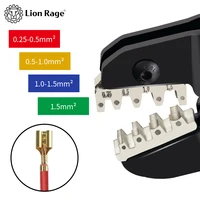 Kit de pinces SN-58B pour outil de sertissage à cliquet, pour bornes XH2.54/DuPont2.54/2.8/4.8/6.3/non isolées/ferrule (0.25-1.5mm 2) 23-16AWG 3