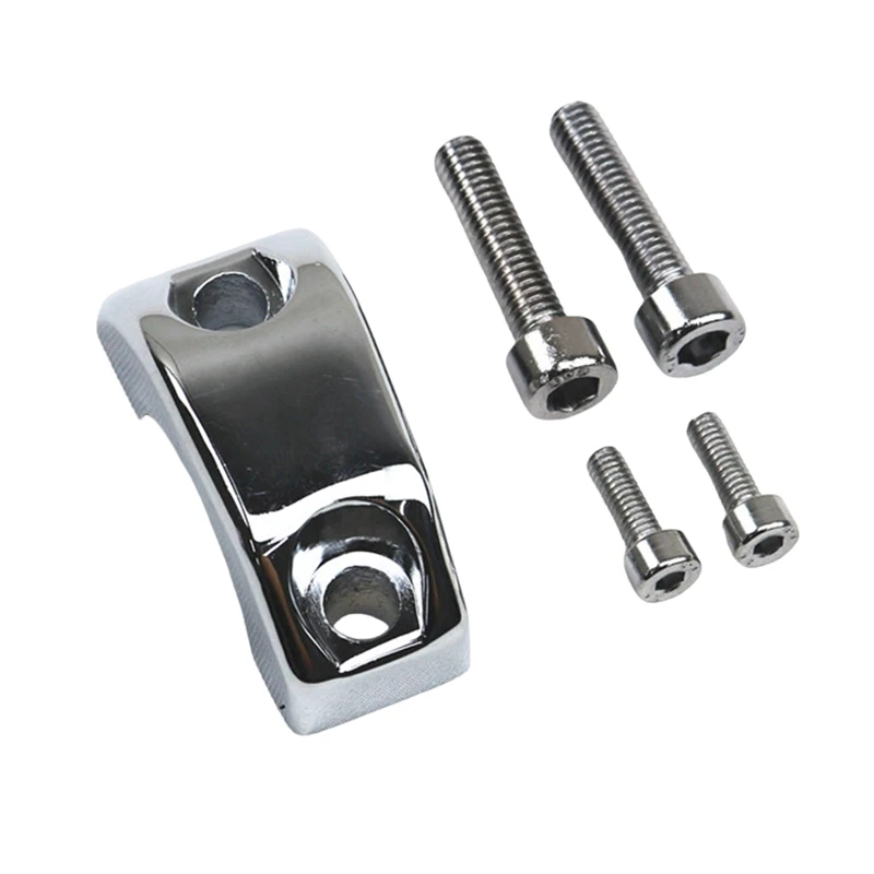 Coperchio Pompa Freno Anteriore Argento Metallo Per Yamaha 98-13 V Star Xvs 650 950 1100 1300