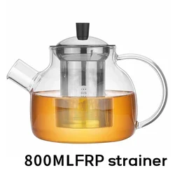 Versatile Glass Teapot with Removable Stainless Steel Infuser (800ml)