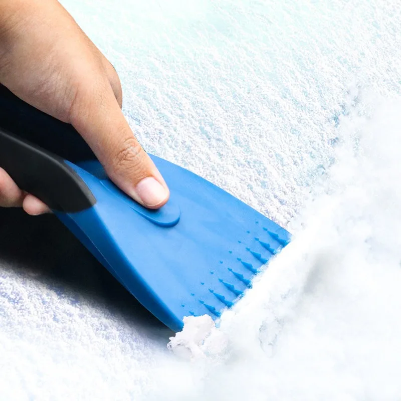 2PCS Car Ice Scrapers Silicone Car Snow Brush Soft Anti-skid Handle Ice Scraper Auto Snow Shovel Removal Winter Accessories