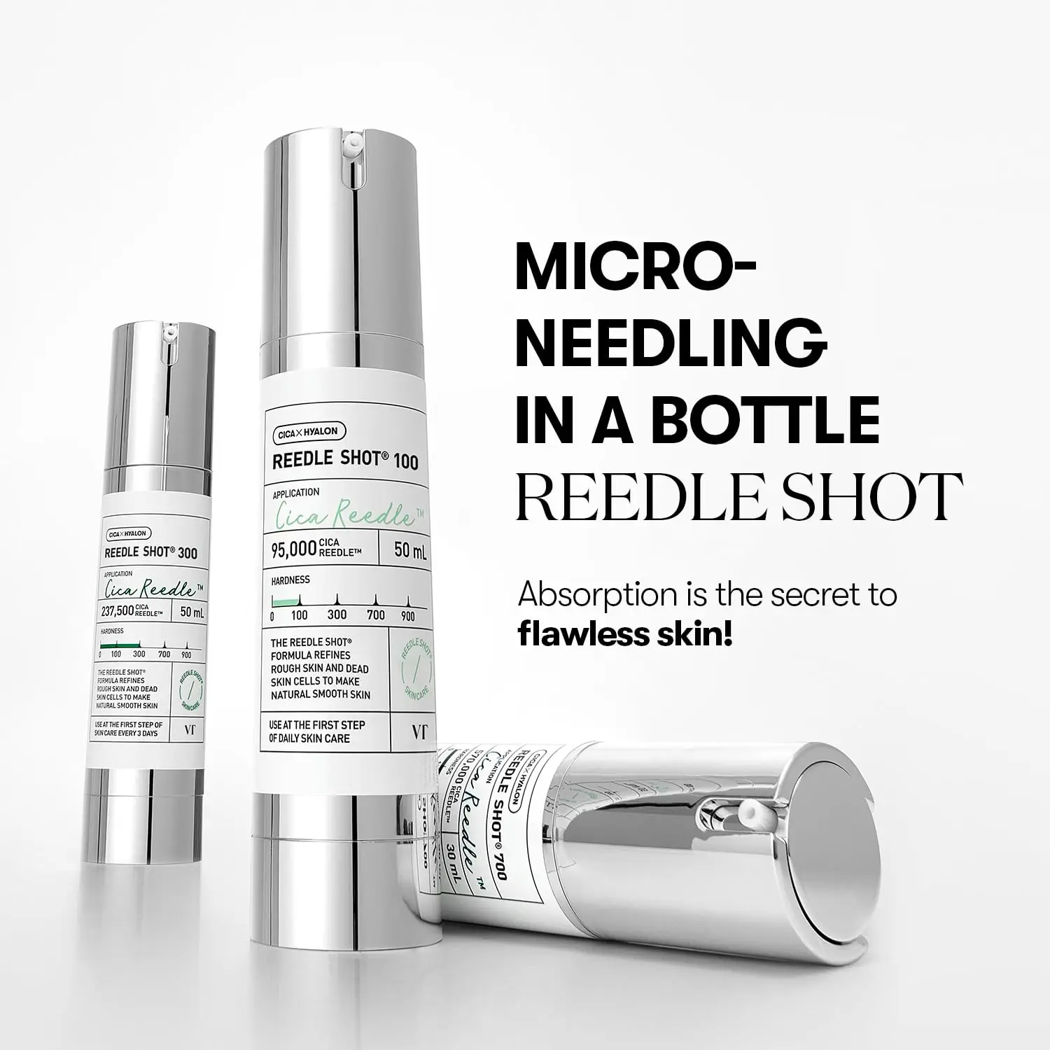 Korean Skin Care Products VT COSMETICS CICA Reedle Shot 100 Daily Face Essence 50ml