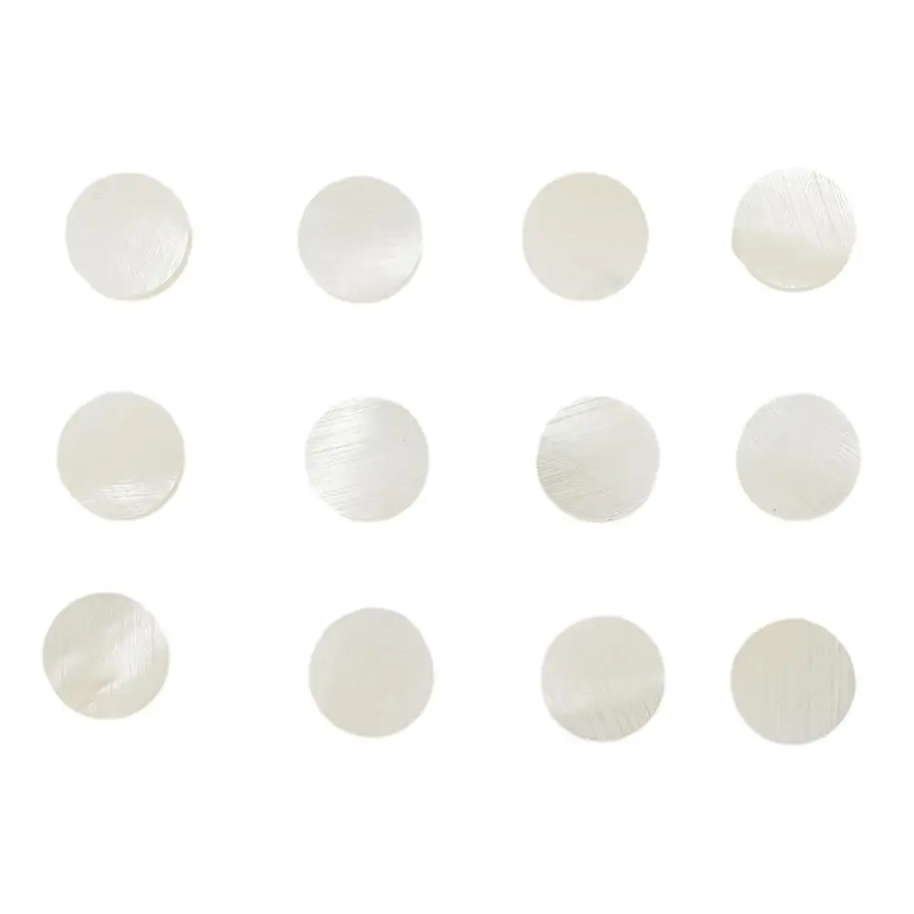 

12PCS Mother Of Pearl Guitar Bass Tone Point White Mother Fretboard Guitar Inlay Dots Making Part Guitar Fretboard Accessory