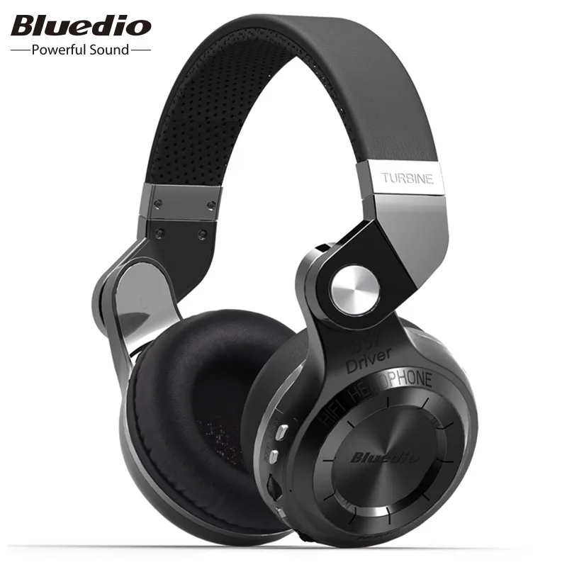 Bluedio T2+ Bluetooth Headphones – Wireless Foldable Headset with Bluetooth 5.4, 57mm HiFi Drivers, Strong Bass & SD Card Music Player 1