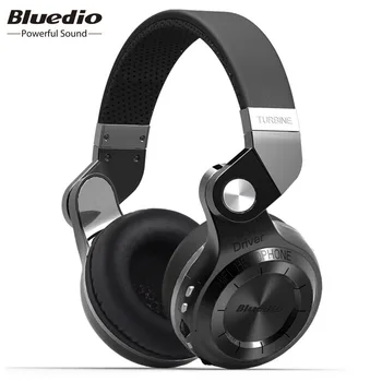 Bluedio T2+ Bluetooth Headphones – Wireless Foldable Headset with Bluetooth 5.4, 57mm HiFi Drivers, Strong Bass & SD Card Music Player 1