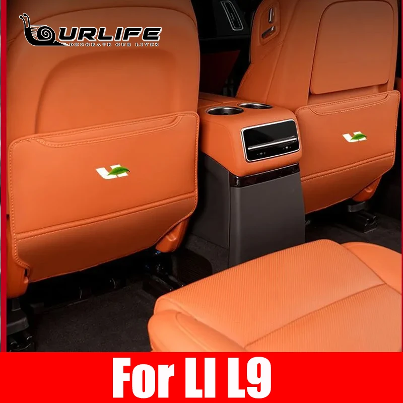 

For LEADING IDEAL LiXiang L8 L9 2021 2022 2023 Car Leather Rear Seat Anti-Kick Pad Seat Cover Protection Mat Accessories Cover