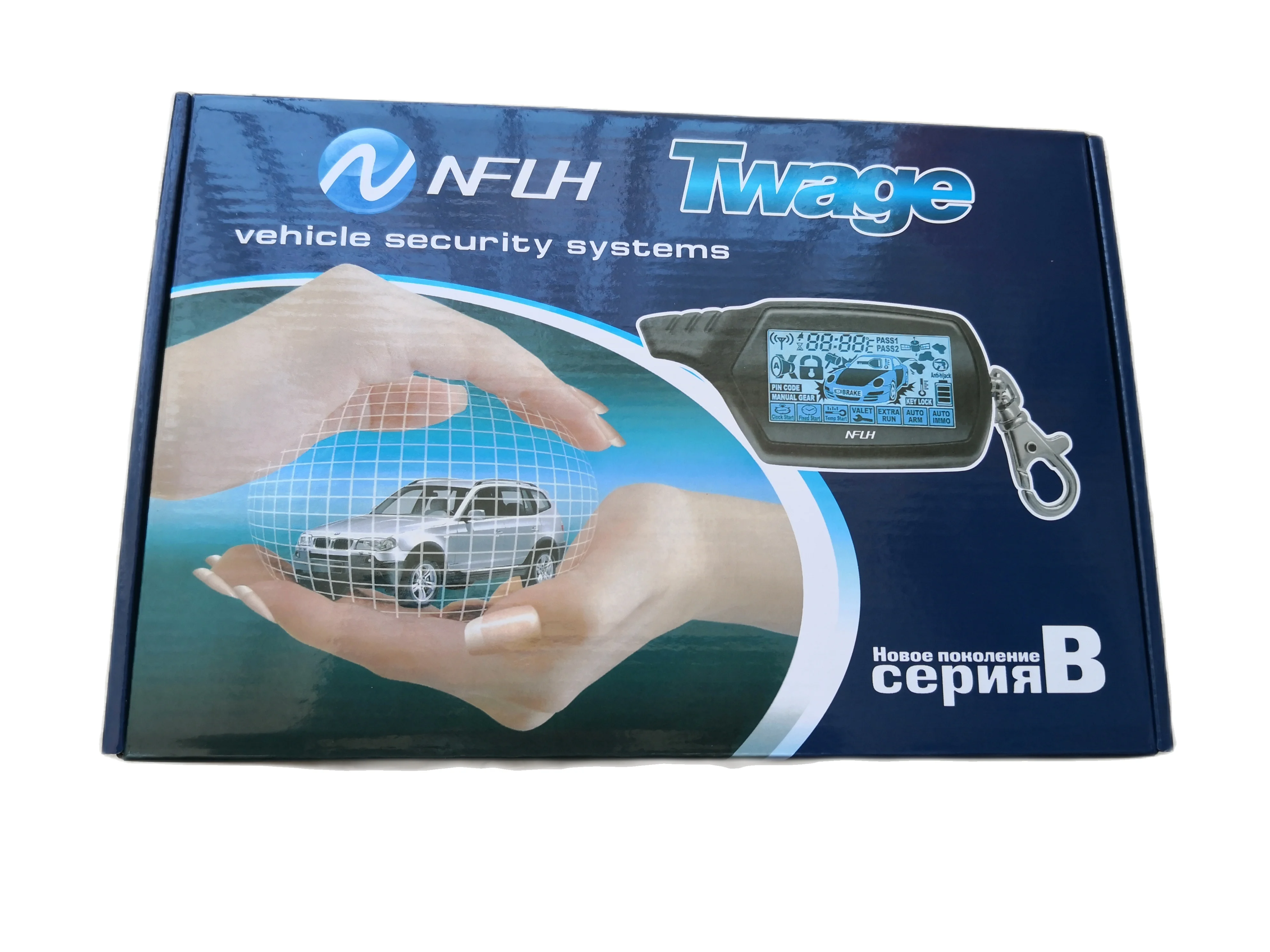 Nflh Twage B9 Global Universal Lcd Two Way Car Alarm System With.