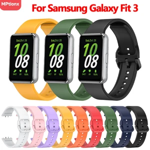 Silicone Strap For Samsung Galaxy Fit 3 Watch Bracelet Replacement Sport Watchband For Samsung Galaxy Fit3 Band Accessories