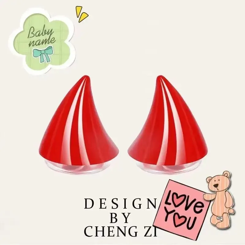 1-4 Pairs of Motorbike Helmets Male and Female Models Devil Horns Decoration E-bike Helmets Suction Cup Decoration