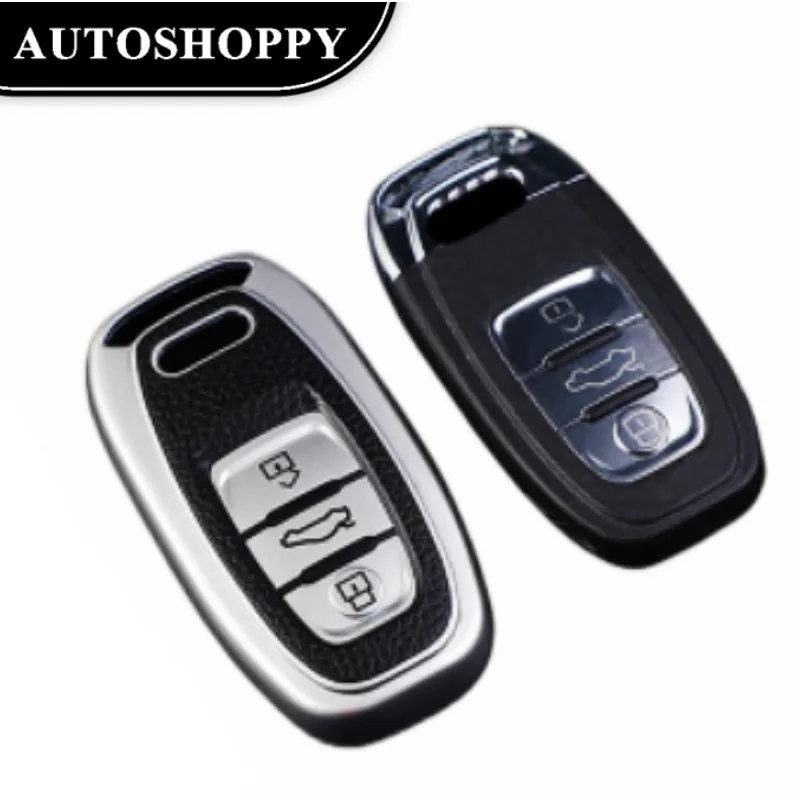 

New Leather TPU Car Key Case Cover Shell For Audi A1 A3 8V A4 B8 B9 A5 A6 C7 A7 A8 Q3 Q5 Q7 S4 S6 S7 S8 R8 TT Holder Accessories