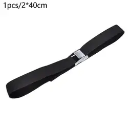 Heavy - Duty Black Ratchet Tie - Down Strap for Secure Cargo Transportation (A)