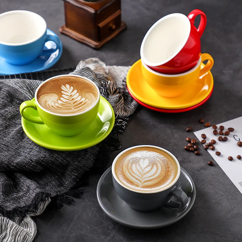 Ceramic Coffee Cup Set 75ml/200ml ceramic coffee cup set