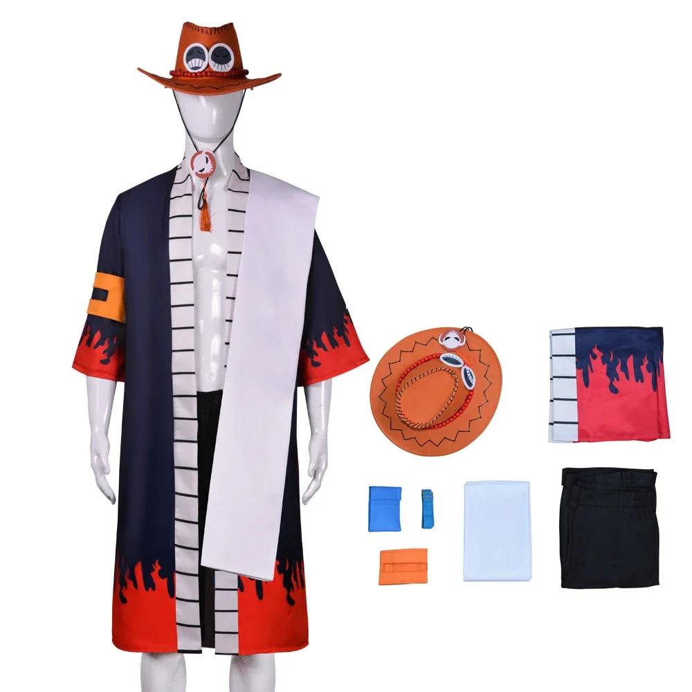 

Anime Cosplay Portgas·D· Ace Man Costume