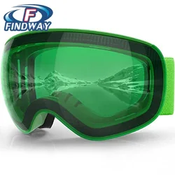 Findway Brand Snowboard Snow Glasses Magnetic Quick Interchangeable Lens Ski Goggles Dual-Layer Lens Anti-Fog Snowmobile Eyewear