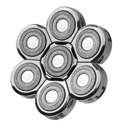 Enhanced 7 - Head Rotary Shaver Replacement Blade (Silver 7 Blades)