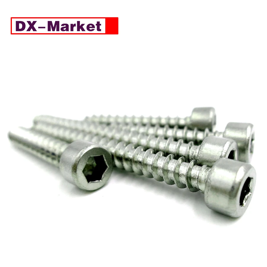 

M3 Hex Socket Self Tapping Screw , 304 Stainless Steel Furniture Wood Screws ,A019