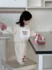 2025 Spring New Baby Long Sleeve Clothes Set Boys Girls Letter Sweatshirt + Pants 2pcs Suit Infant Toddler Casual Sports Outfits 3