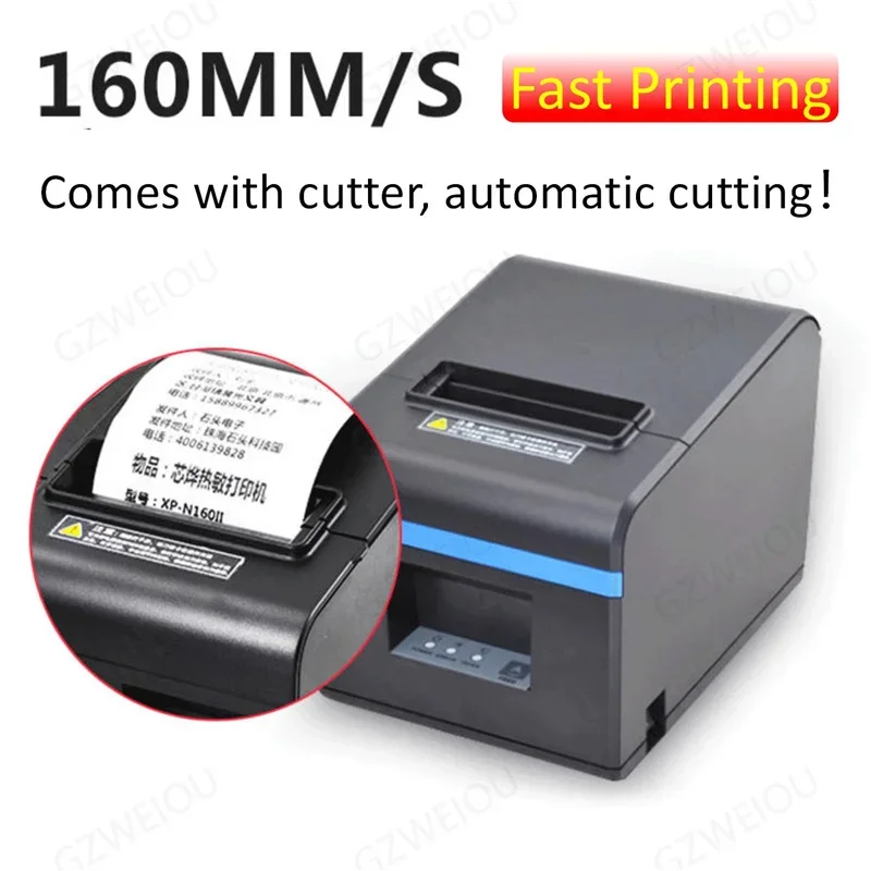 Xprinter 80mm Bluetooth Thermal Receipt Printers WiFi POS Printer With Auto Cutter For Kitchen USB/Ethernet Port Shop Restaurant