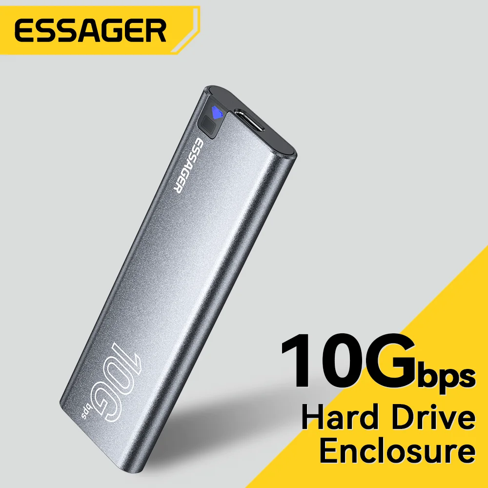 Essager Disco Rigido Esterno Ssd Portatile 4Tb Usb 3.1/Type-C Hard Disk 10Gbps Archiviazione Ad Alta Velocità Per Laptop/Desktop/Mac/Telefono/Ps5