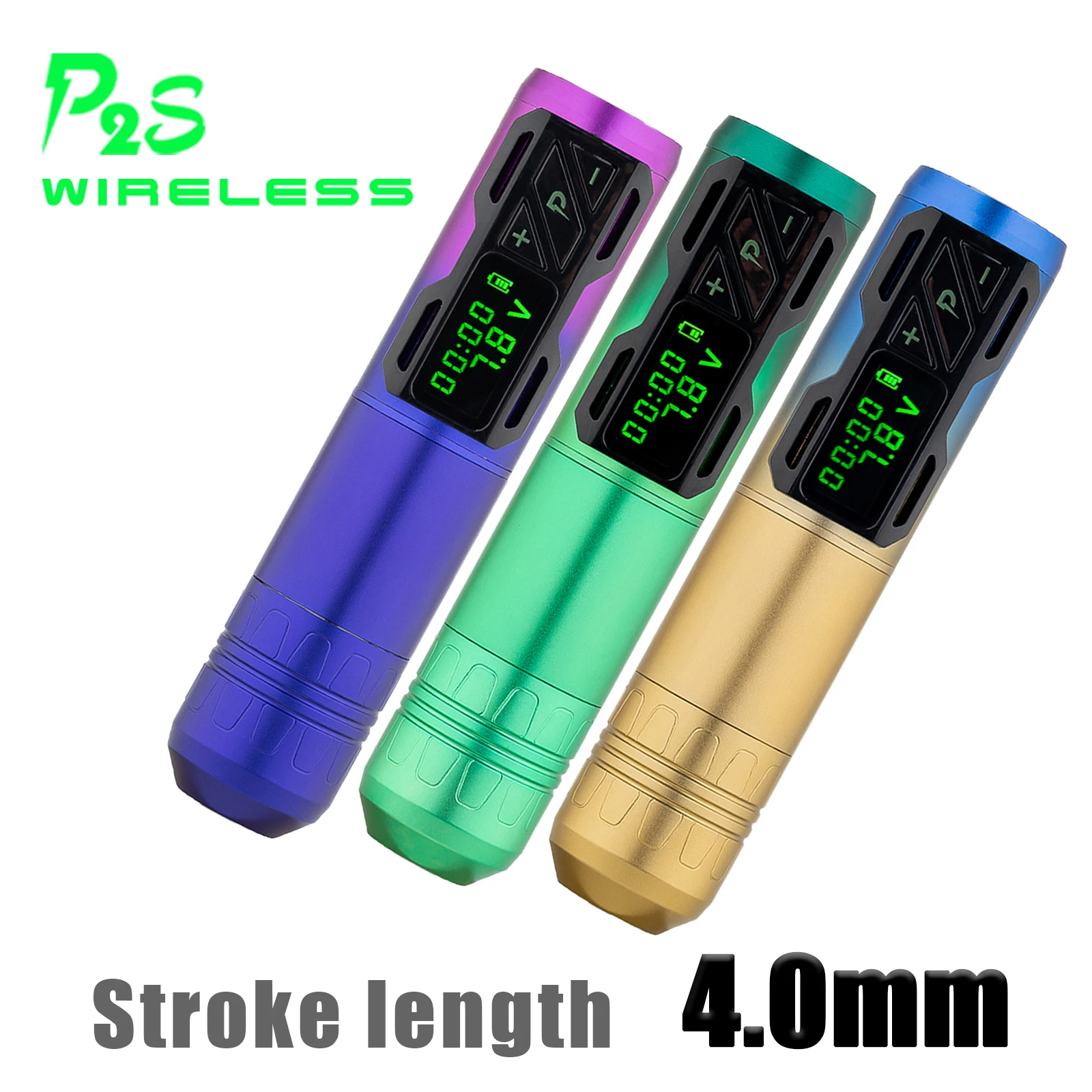 

4.0mm Stroke EZ Portex Gen 2S Wireless Battery Tattoo Pen Machine Swiss Motor LCD Digital Display Artist Body Permanent Makeup