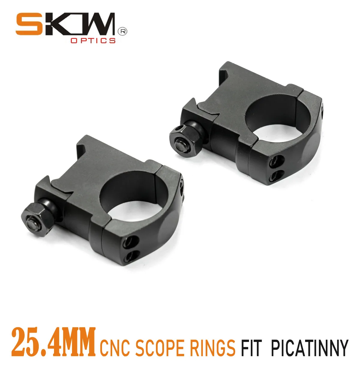 Skwoptics-Scope Rings, Riflescope Mount Fit, Picatinny, 25.4mm,